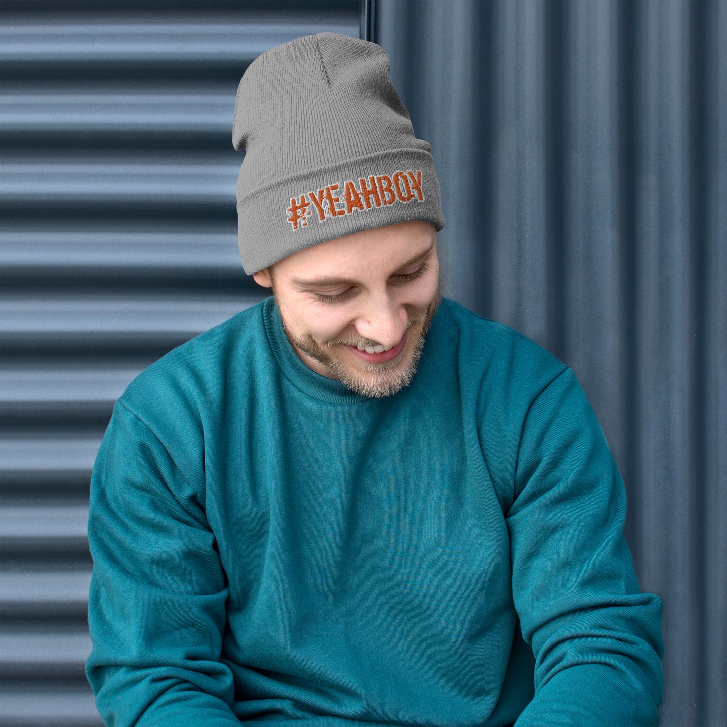 Embroidered "#Yeahboy" Beanie