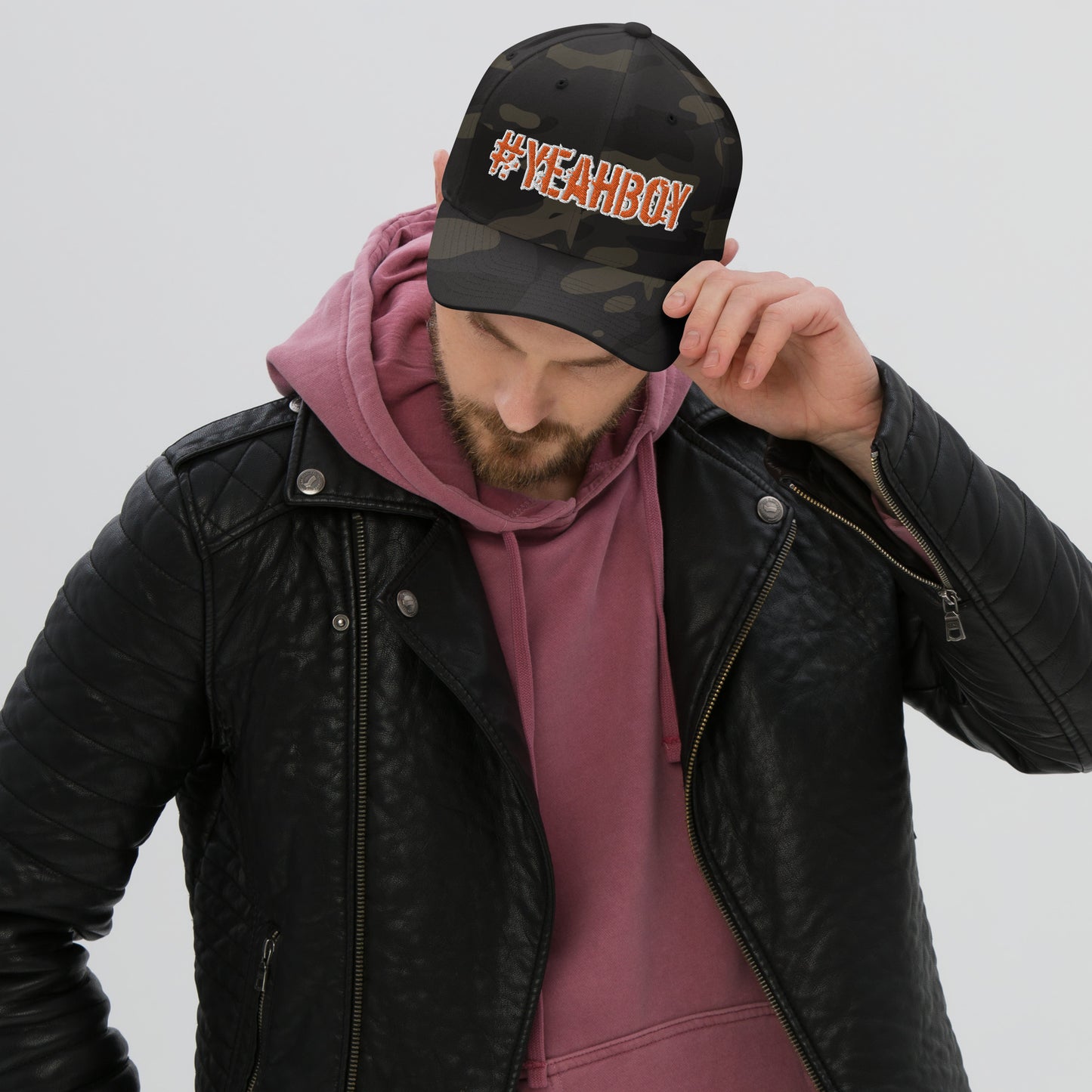Flex Fit "#Yeahboy" Twill Cap - 2 sizes, logo on back