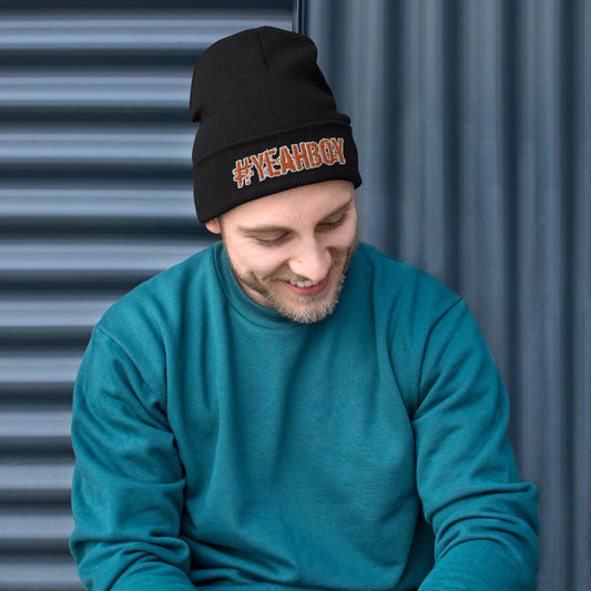 Embroidered "#Yeahboy" Beanie