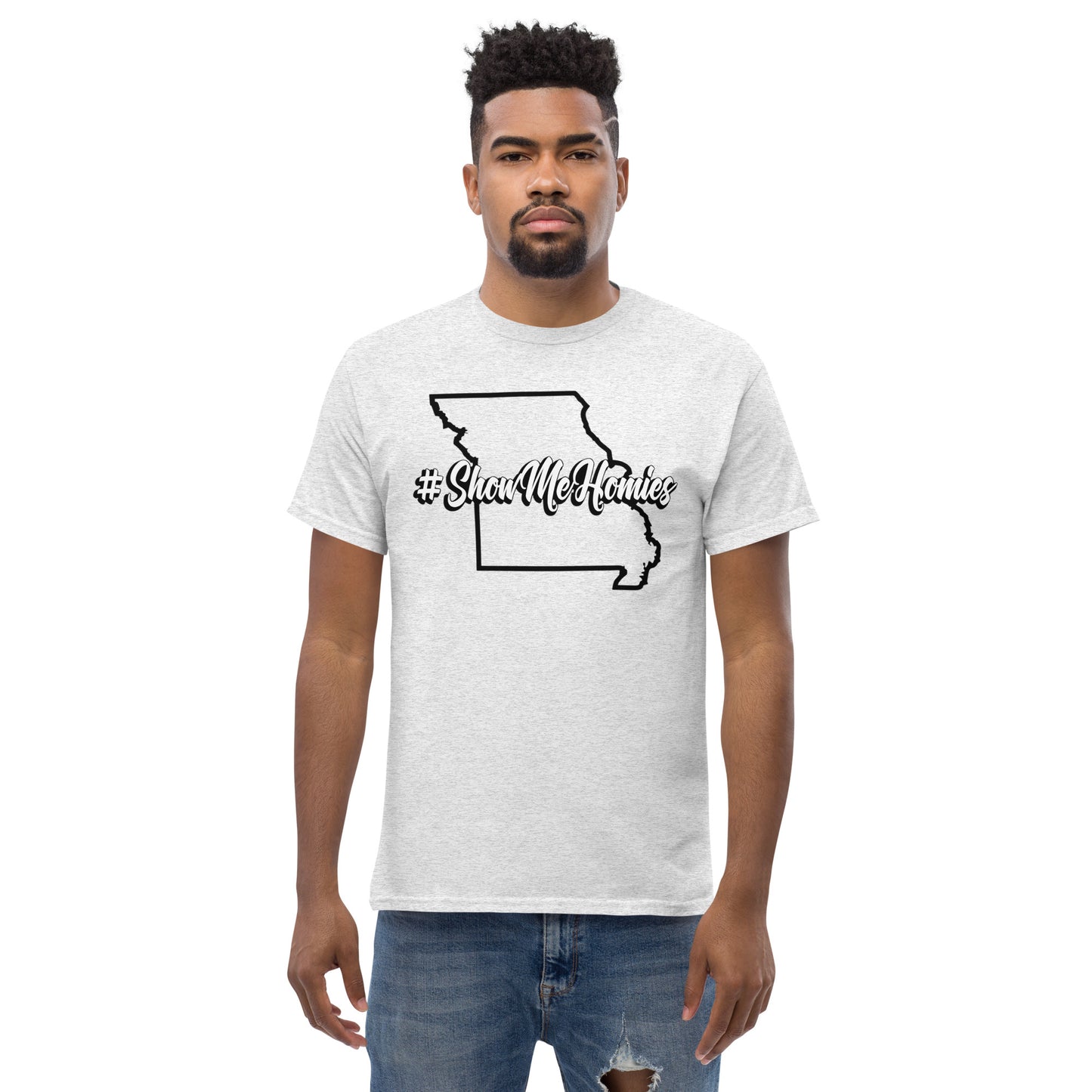 "#ShowMeHomies" classic tee (in your favorite teams colors)