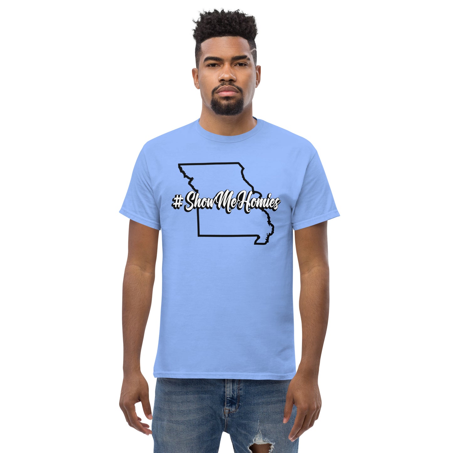 "#ShowMeHomies" classic tee (in your favorite teams colors)