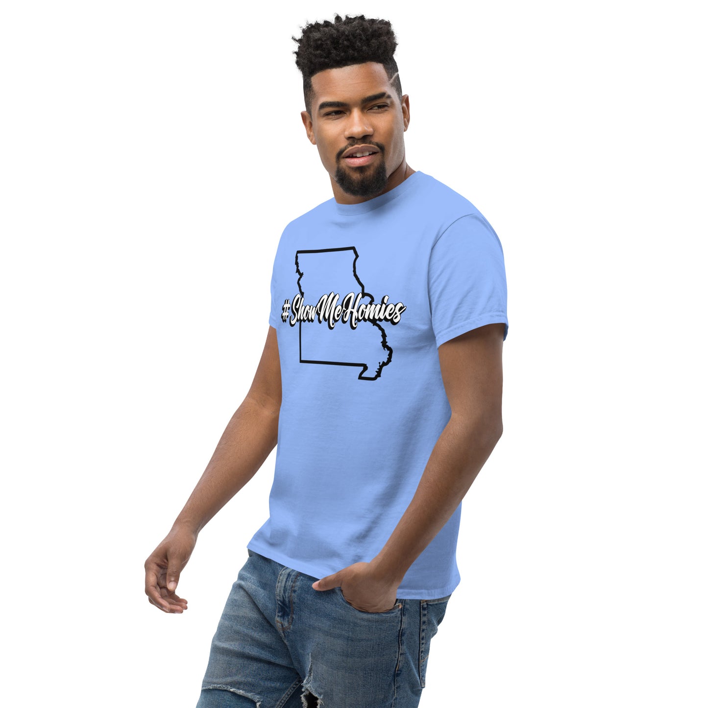 "#ShowMeHomies" classic tee (in your favorite teams colors)
