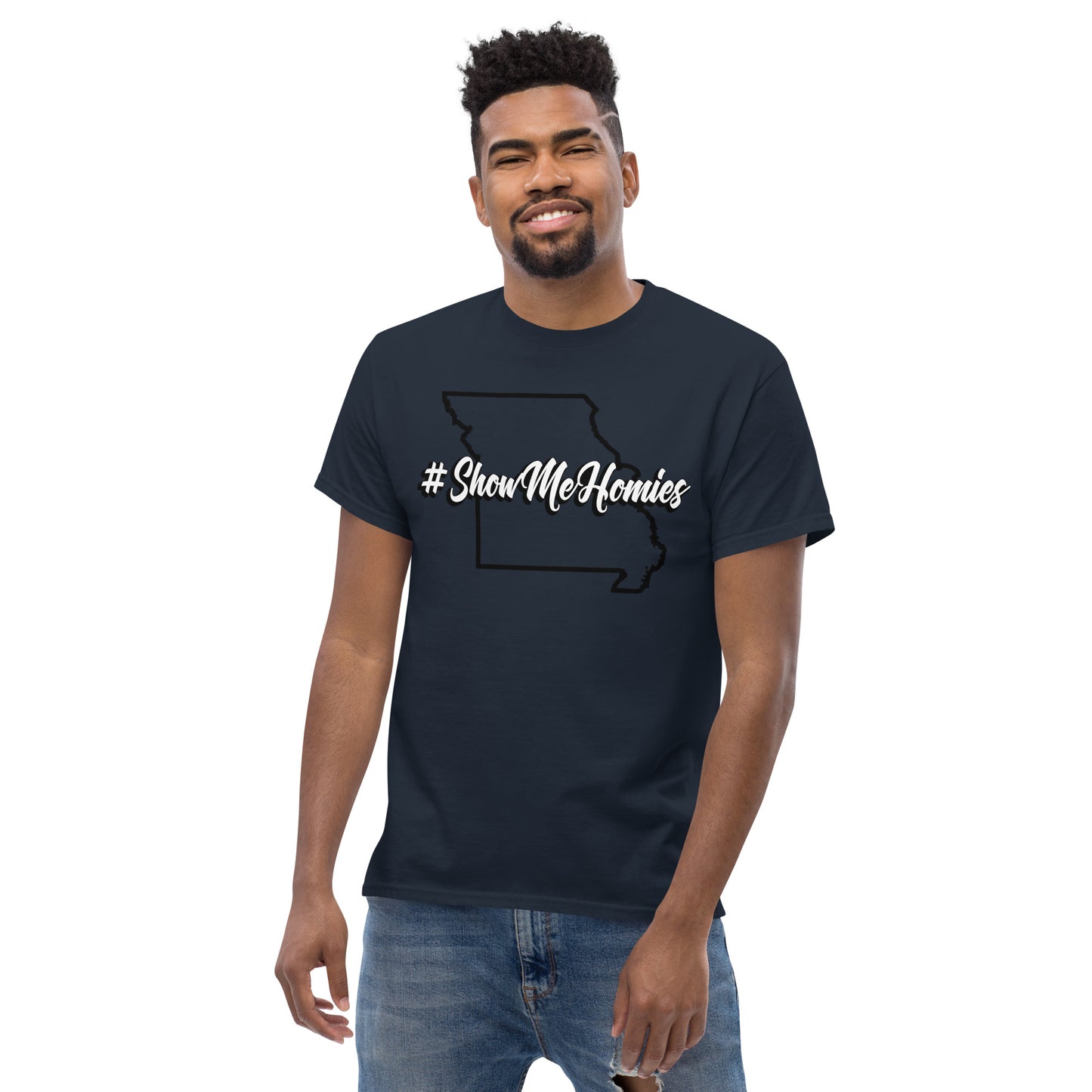 "#ShowMeHomies" classic tee (in your favorite teams colors)