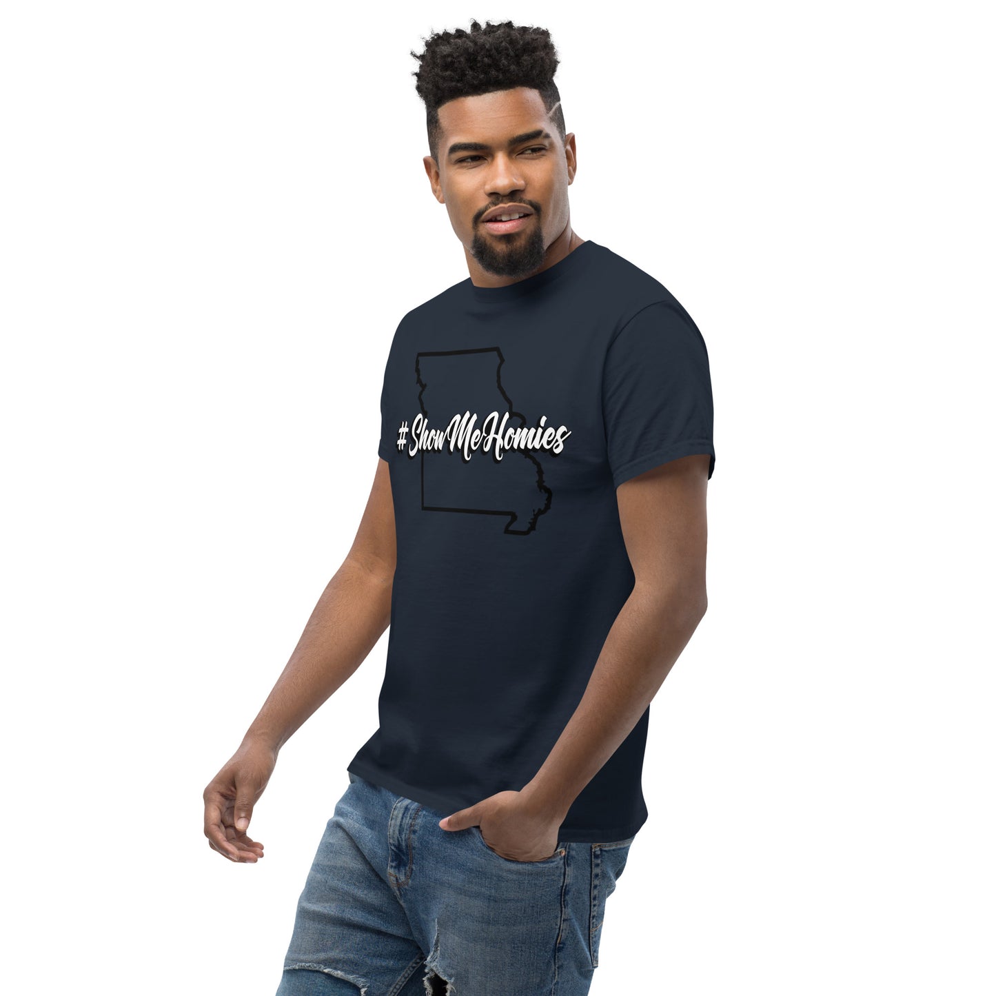 "#ShowMeHomies" classic tee (in your favorite teams colors)
