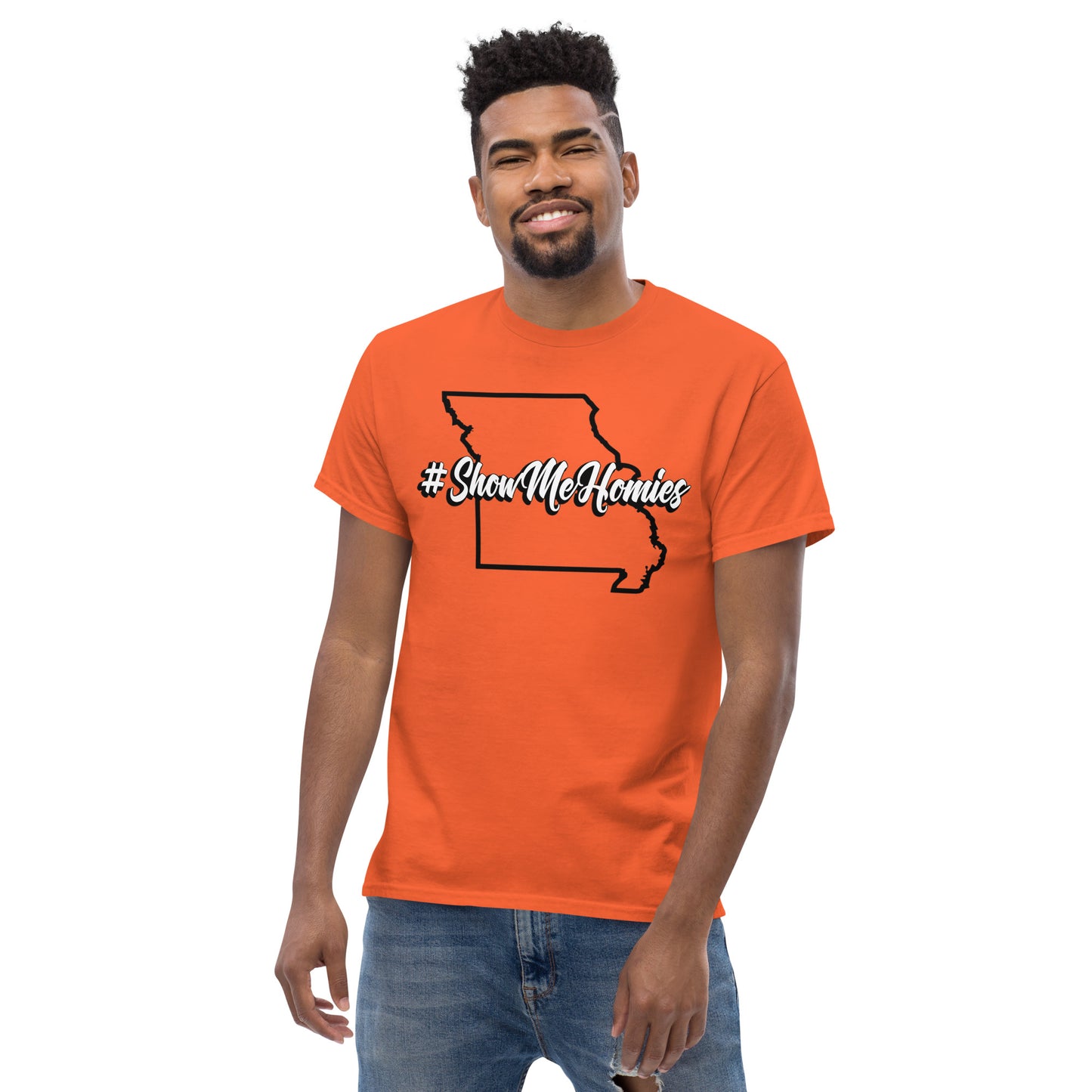 "#ShowMeHomies" classic tee (in your favorite teams colors)
