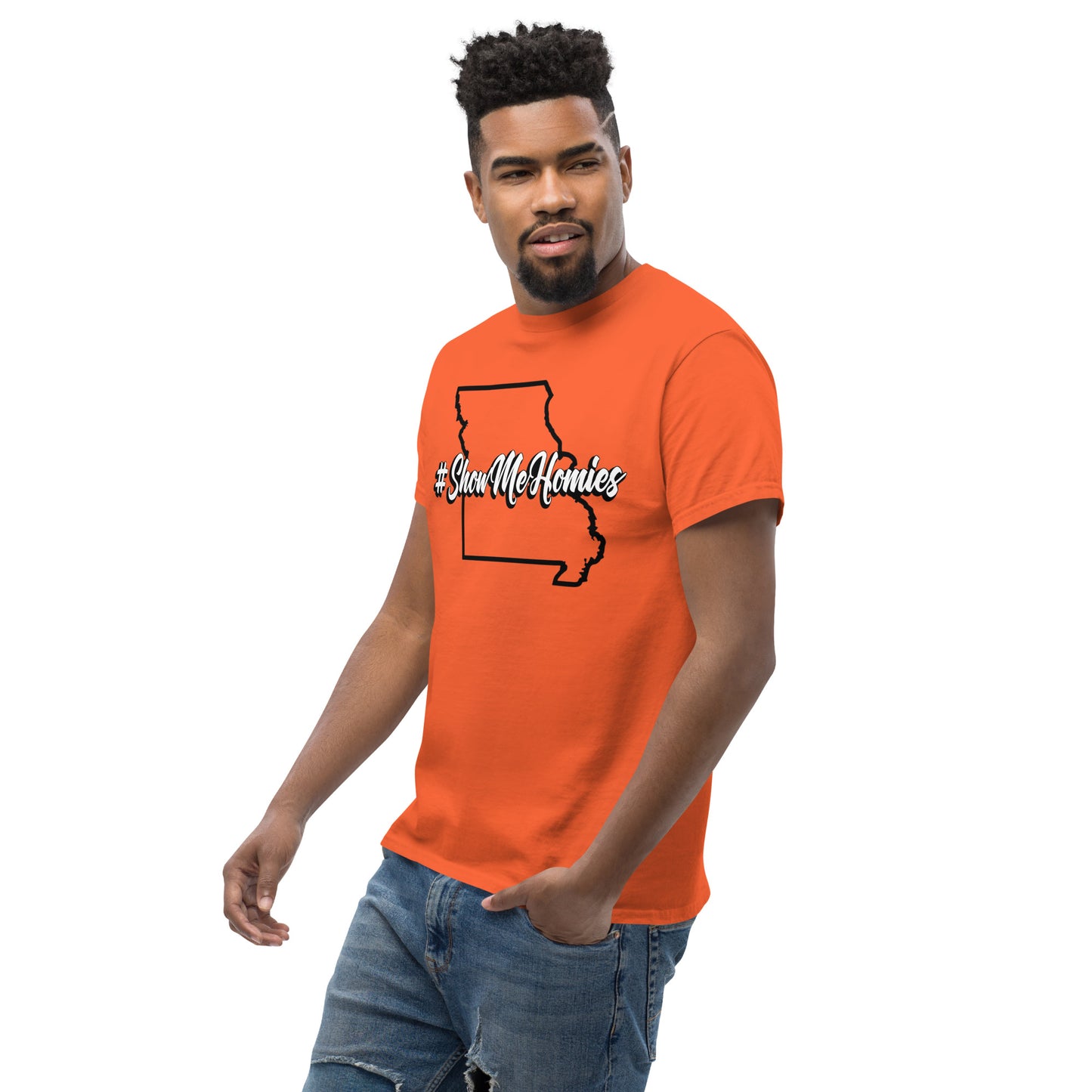 "#ShowMeHomies" classic tee (in your favorite teams colors)