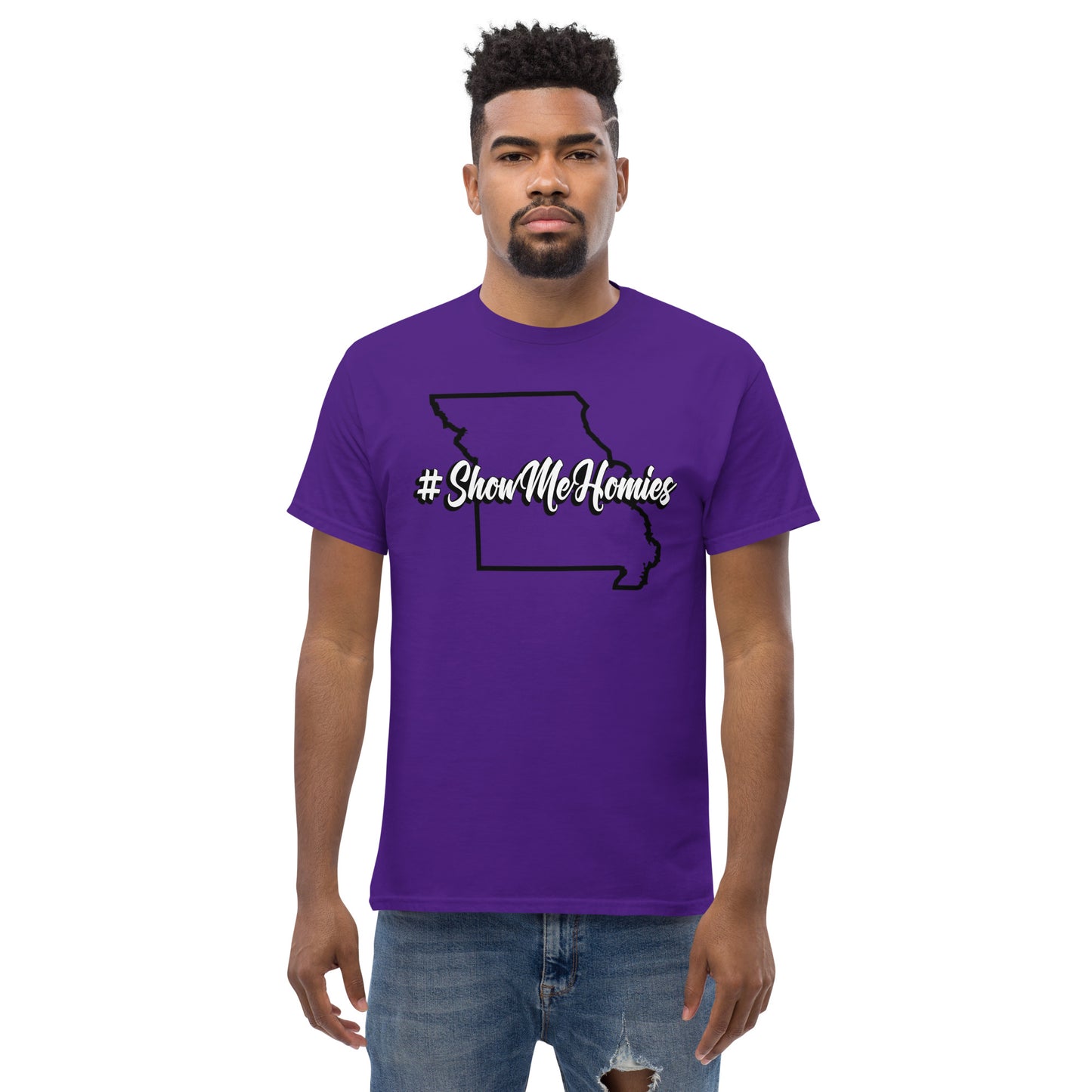 "#ShowMeHomies" classic tee (in your favorite teams colors)