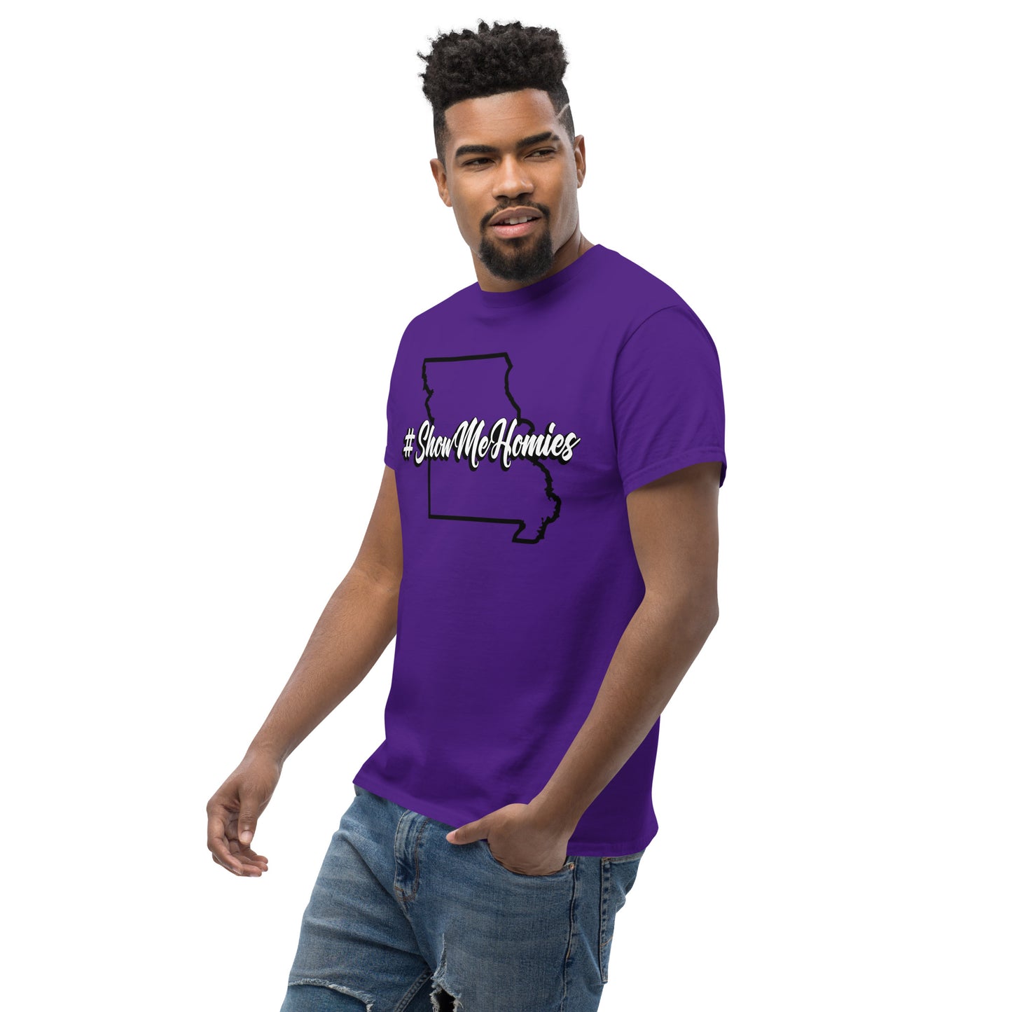"#ShowMeHomies" classic tee (in your favorite teams colors)