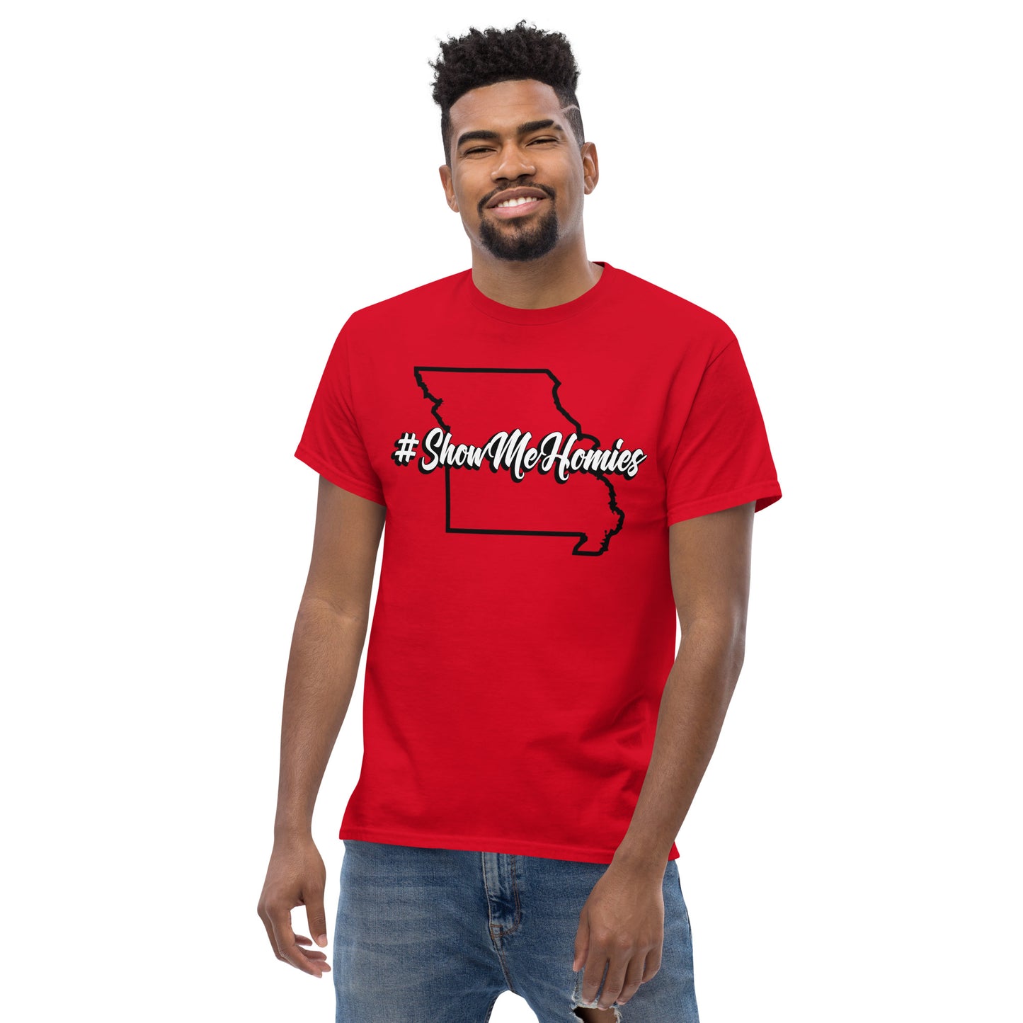 "#ShowMeHomies" classic tee (in your favorite teams colors)