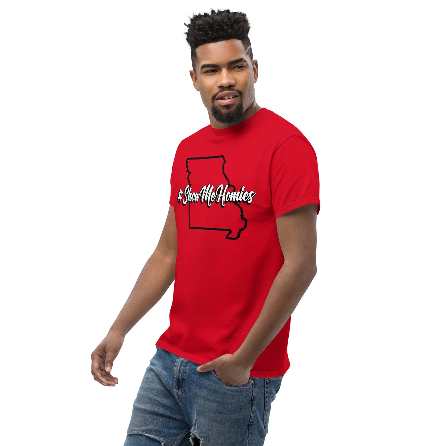 "#ShowMeHomies" classic tee (in your favorite teams colors)