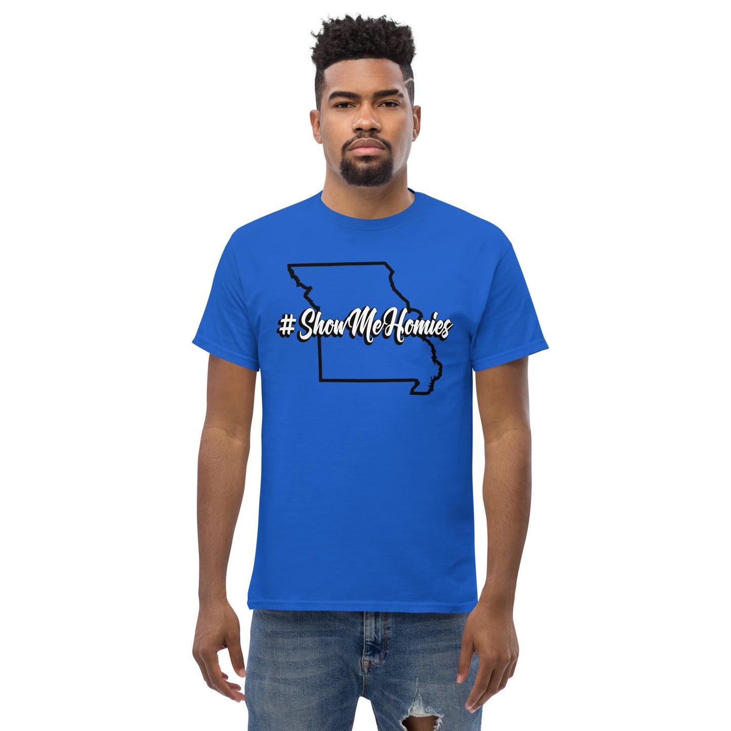 "#ShowMeHomies" classic tee (in your favorite teams colors)