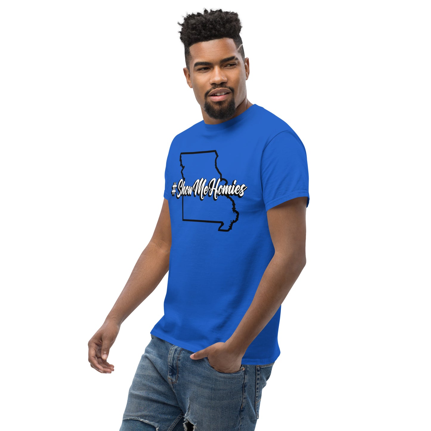 "#ShowMeHomies" classic tee (in your favorite teams colors)