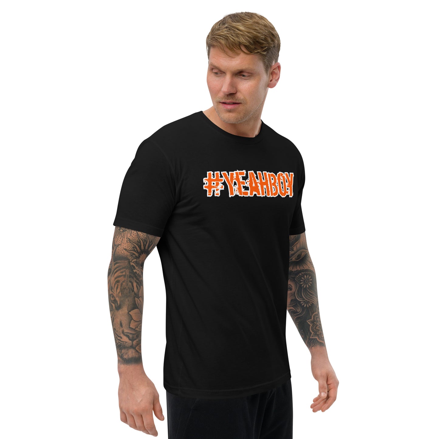 Short Sleeve - Form Fitting "#Yeahboy" T-shirt