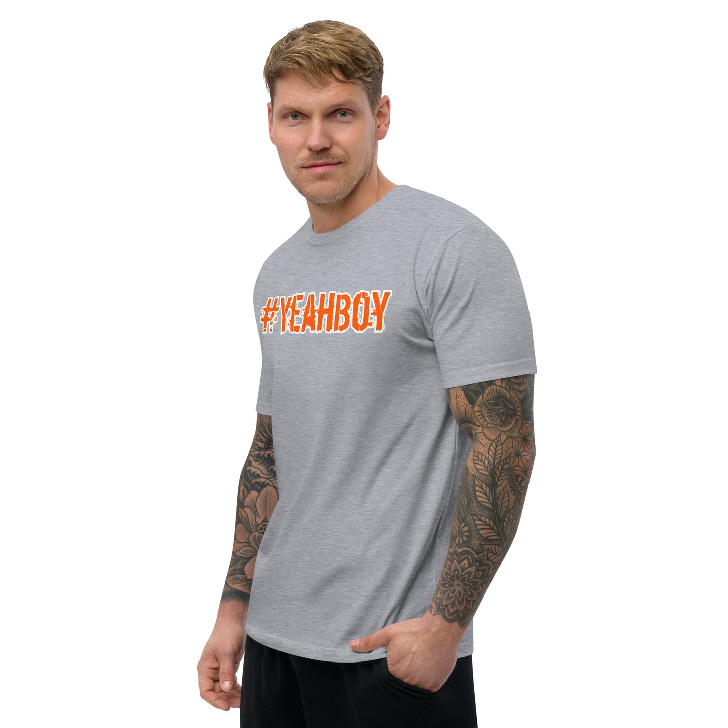 Short Sleeve - Form Fitting "#Yeahboy" T-shirt