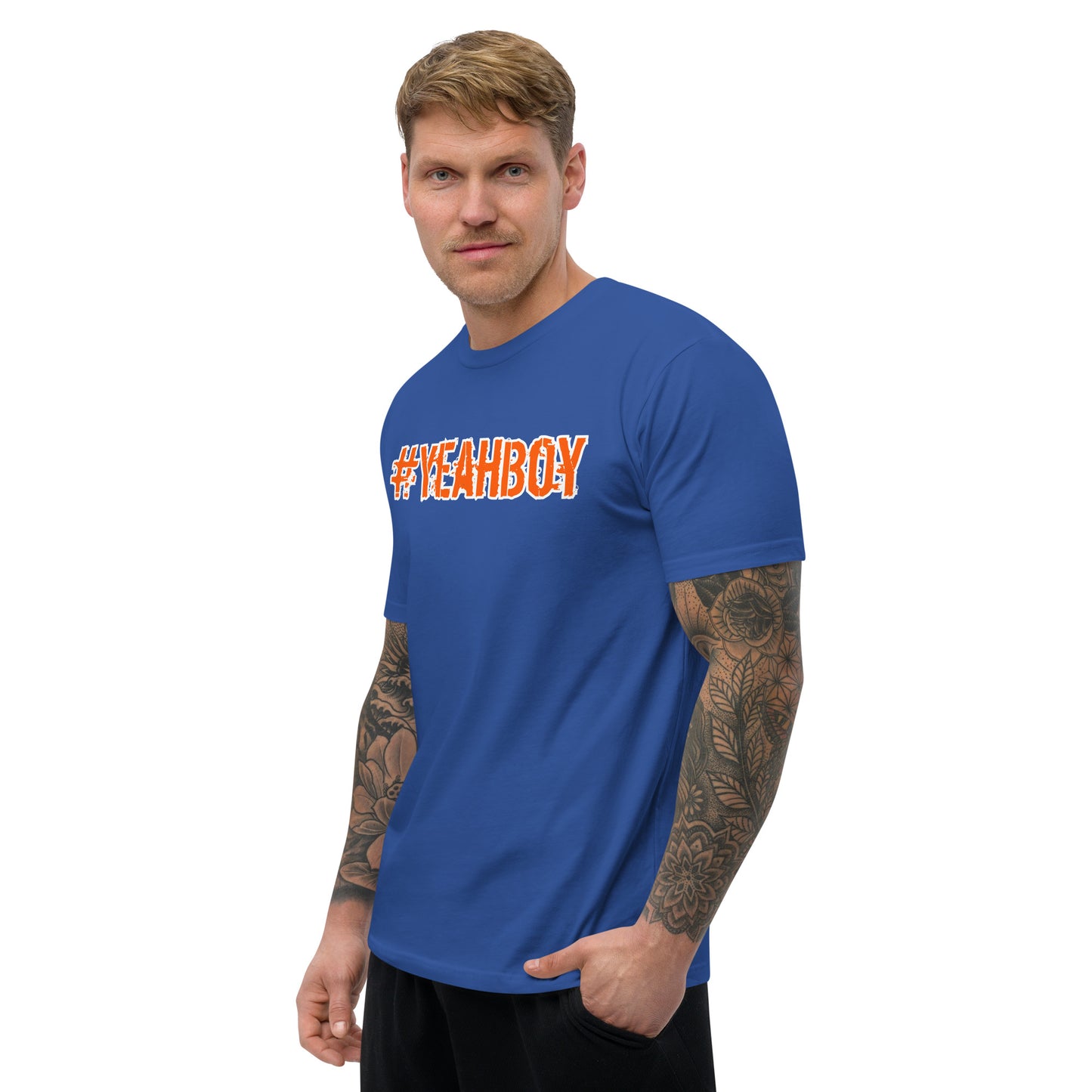 Short Sleeve - Form Fitting "#Yeahboy" T-shirt
