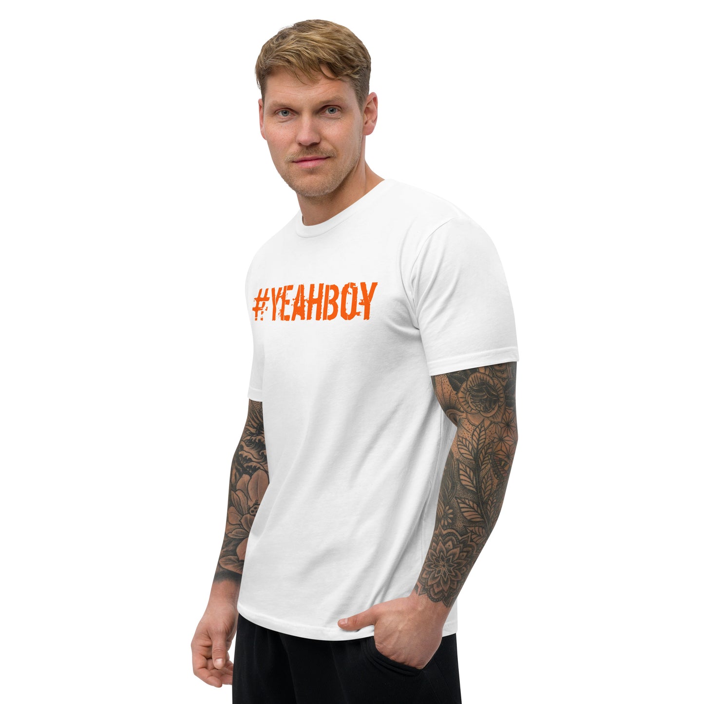 Short Sleeve - Form Fitting "#Yeahboy" T-shirt