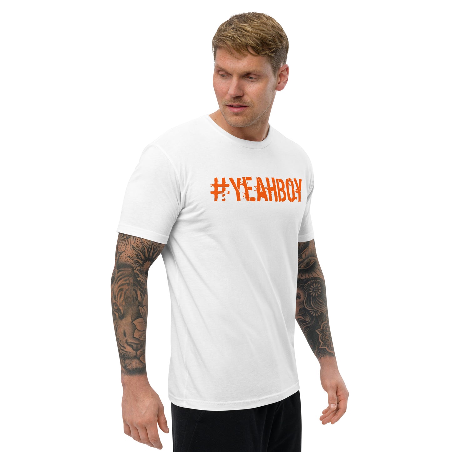 Short Sleeve - Form Fitting "#Yeahboy" T-shirt